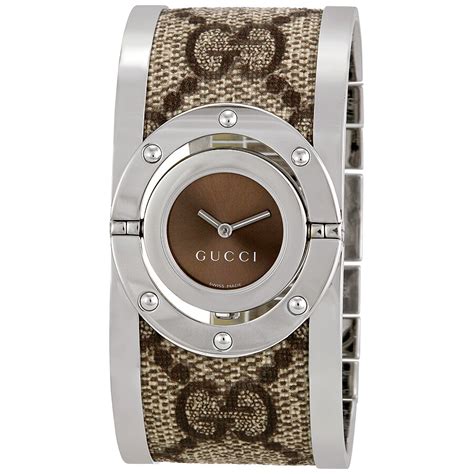 gucci 112 twirl bangle ladies watch|gucci twirl bangle watch.